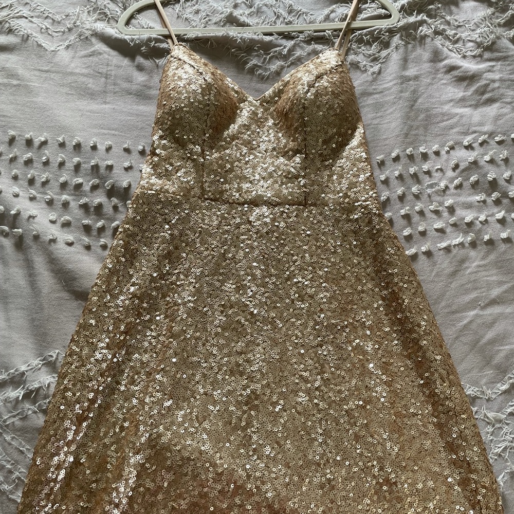 Champagne gold dress
